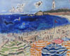 Voir Plage de Biarritz - 25F (81 x 65) - huile sur toile